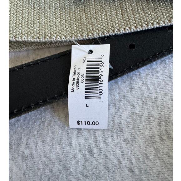 NWT Banana Republic Llanito Stretch Belt in Black Size Large - Picture 3 of 5